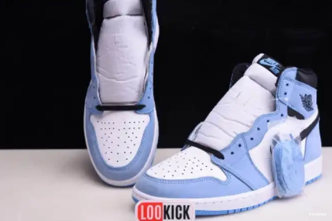Rep MAX AIR WHITE BLACK HIGH RETRO BLUE 555088-134 JORDAN 1 UNIVERSITY 0521